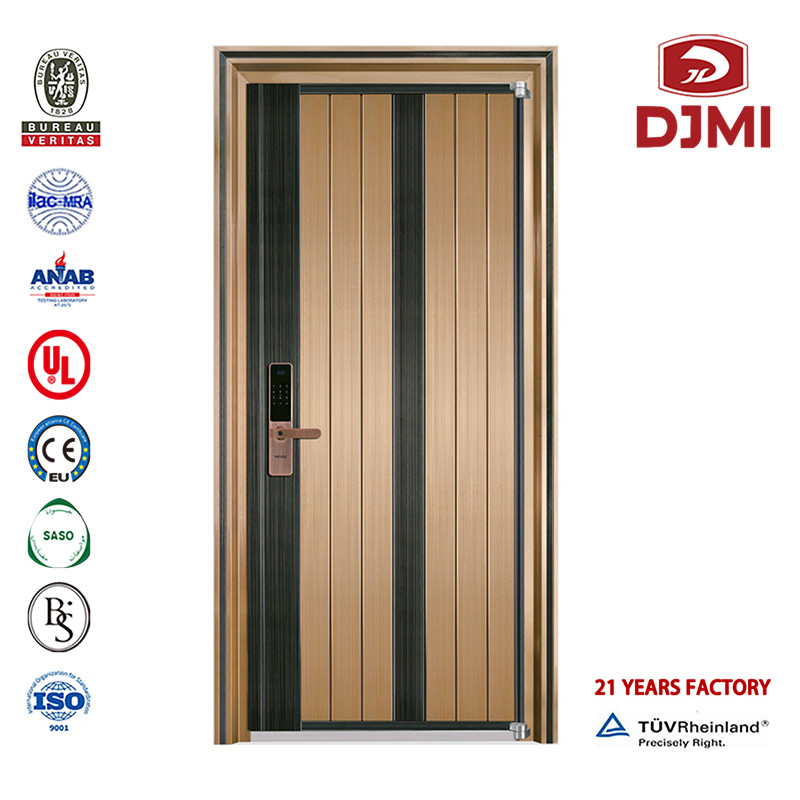 Trä bepansrade märkesvaror av hög kvalitet, bästa ljudsäkra Anti-Theft House Sliding Patio Doors, Justerbar stålarmerad dörr Billiga Italienska Security Armed Iron and Wood Armor Enter Armed Steel Entrance Door