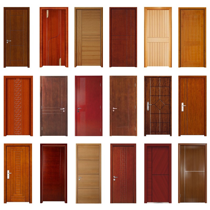 90 Minut Fire Rate Wood Flush Flat Panel Front Hotel Front Door Inställningar Double Leaf Wooden Raised Panel Wood Fire Doors Hotell Chinese Factory Customed Indoor Use 90 Minut Wood Ul Fire Rated Doors Gäst Room Hotell Door