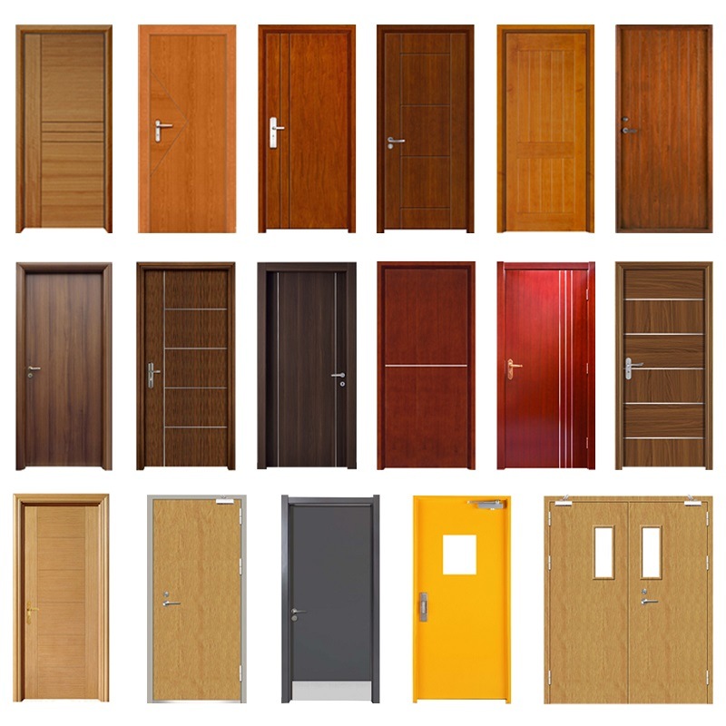 Chinese Factory Ul 10C Wooden Brandbevis Brandsäker dörr High Quality Finger Joint Wood Frame Resistent Vision Panel Branddörr Billiga Temped Mat Glas Wood Leaf Office Fire Doors