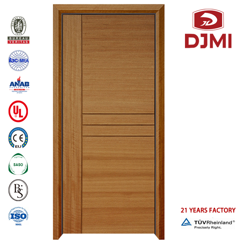 Eget Veneer Enle Fire Protection Door Oak Solid Wood Interners Dörrar Nya inställningar 3X3 Frames China Manufacturer Fire Solid Wood Door Chinese Factory Ul 10C Wooden Brandsäker dörr