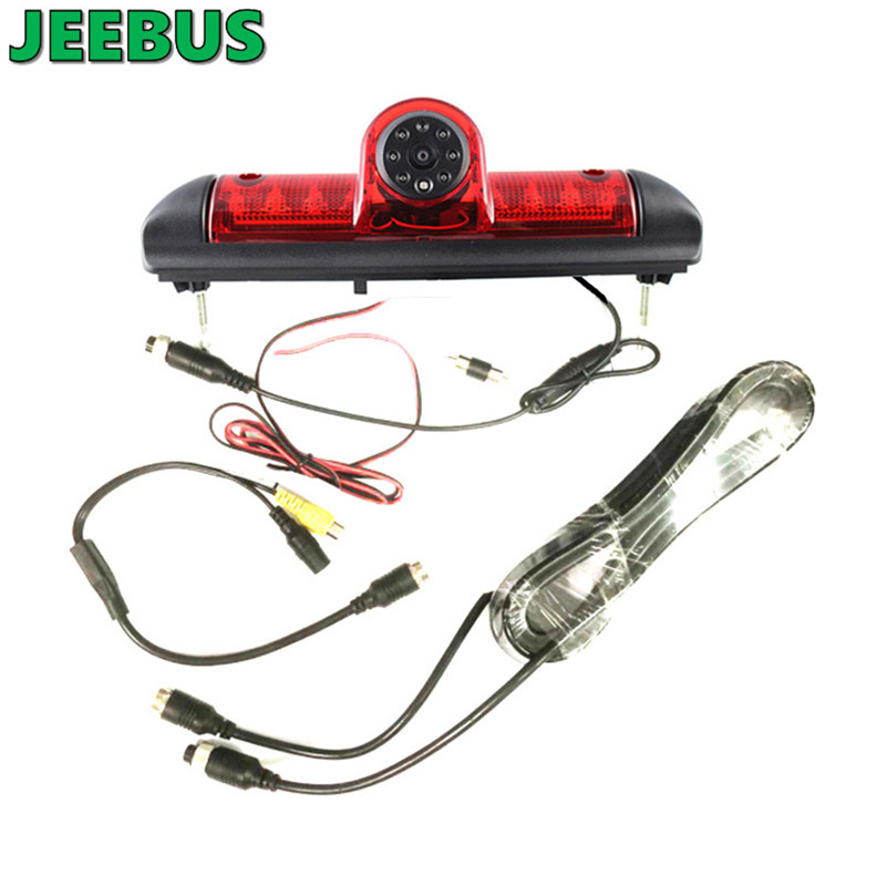 HD Night Vision Vattentät vidvinkel högnivå bromsljus kamera för Fiat Ducato 2006-2017 3 Gen Peugeot Boxer, Citroen Jumper och så vidare