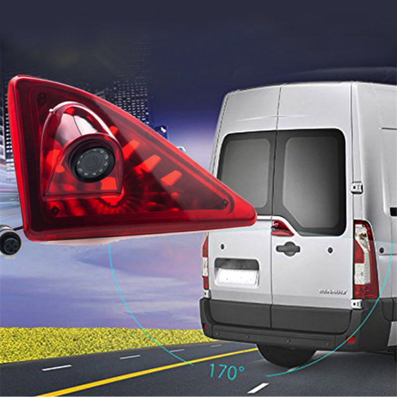 Automatisk nattparkering för HD Natt Vision Reverserad Säkerhetskopiera Bil Video Broms Light Camera för 2010-2016 Renault Mäster Nissan NV400 Opel Movano