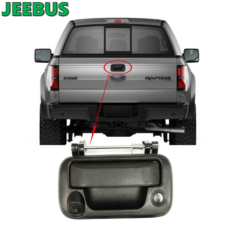 Automatisk HD Night Vision Parkering omvänd backup- bil Video Tailgate Handale Camera för Ford F150 2004-2014 F250 350 450 550 2008 -2014 Super Duty 2008-2016