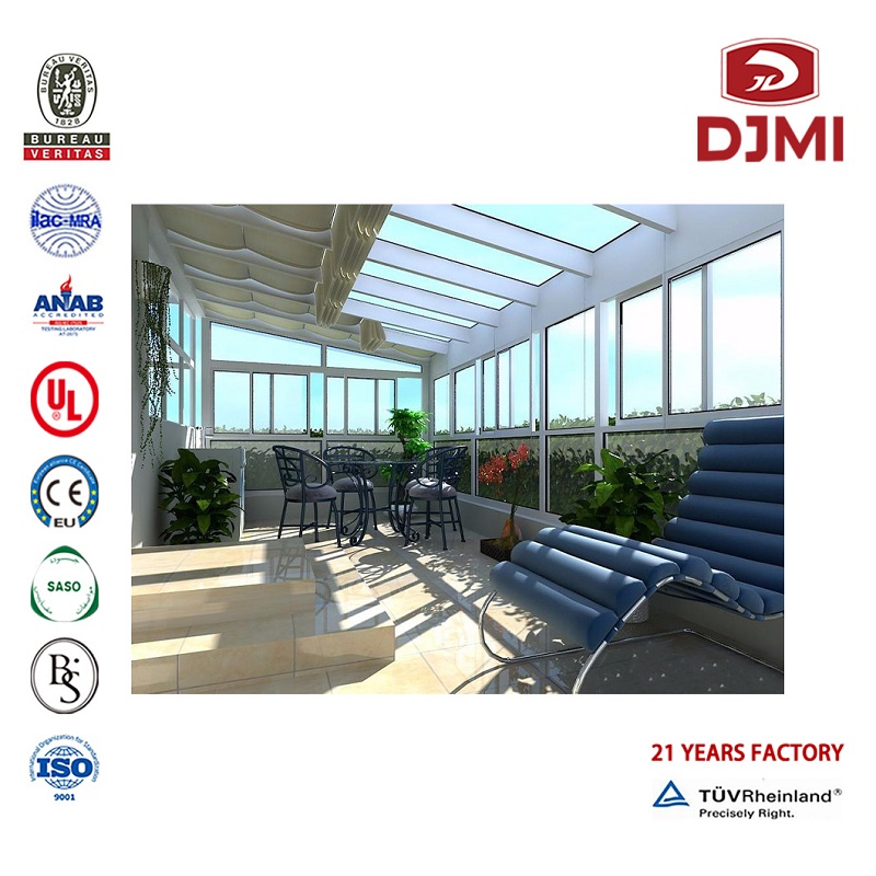 Brand Ny Billig Möbler för försäljning Temped Glass Balcony Sunroom Shanghai Factory Price Winter Garden Hot Selling As/Nzs 2208 Temped Roof Aluminum Sun Room/ Sunroom / Glashus Multifunktionellt Använda Blinkar Isolerade Glashus Su...
