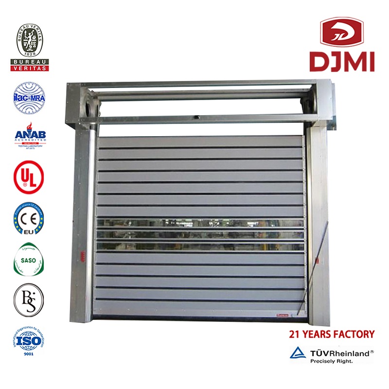 Ny design för övertydande sektionspris Garage Door Brand New 50MMMMM Tjockhet Överhuvudvägg Aluminium Garge Automatisk Viking Garage Dörrar Hot Selling White Color Overhead According Avdelning 8*7 Garage Door