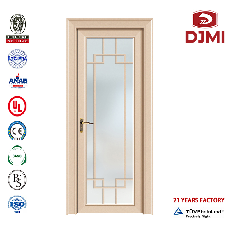 New Design China Solid Wood Doors Glasmålardesign Inhemsk Wpc Door UaeBrand New Wood Softroom Glass Dubai Wpc Door Hot Selling Vattensäker Pu Panel Wpc Composite Door