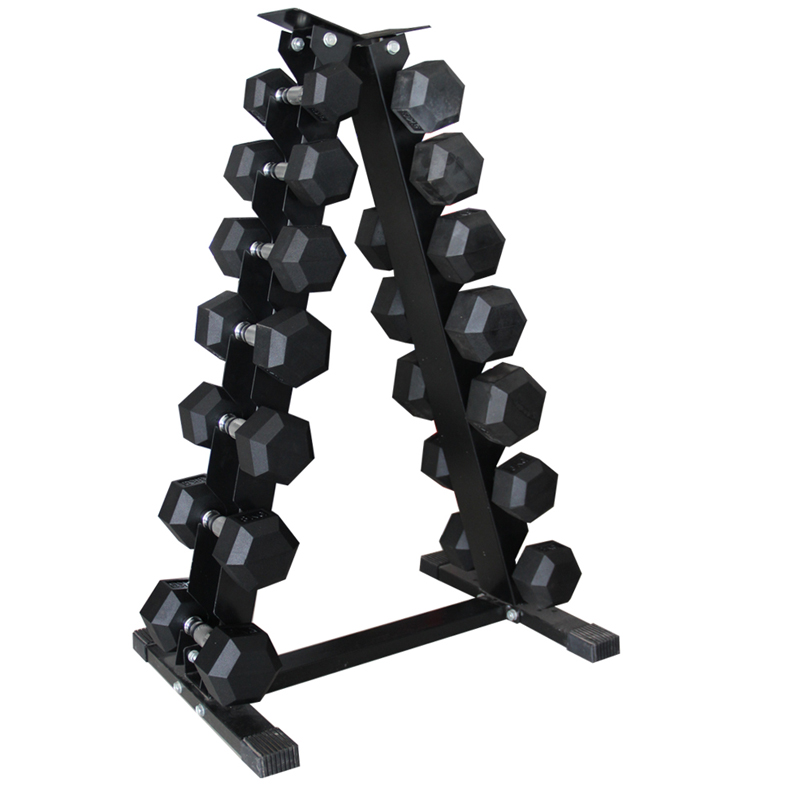 Gym Hex Hantlar Gummi Encased Massiva viktsatser Sexkantiga Hexa Hantel Set