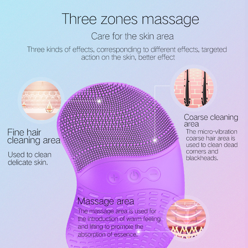 Ansikte och Body Borste Spa Cleansing System Electric Exfoliating Facial Cleaner Brush