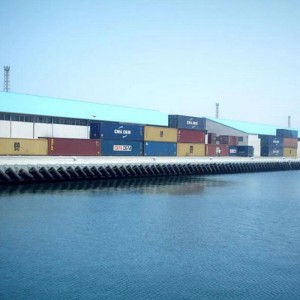 Marin ihålig gummistötfångare för stöttepelare