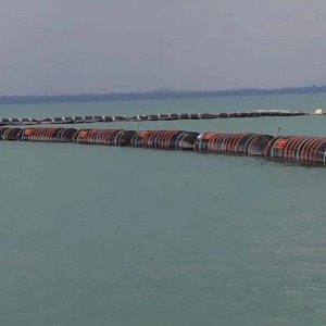 Slangslang för flexibel flytgödsel för fartyg