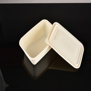 Hög kvalitet i komposterbart biologiskt nedbrytbart majsstärkelse lunchlåda