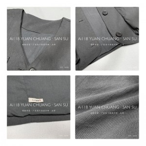 Löst passande design Minimalistisk Snygg Casual väst Enfärgad bomulls- och linnestorlek anpassade 18539 Västar