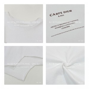 Lös inredning Minimalist Round Collar- stil Stinkad ärmstil Casual Solid Bomull och linne överdimensionerade 12630 Sweatshirts