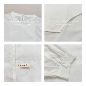 Lös montering Minimalist Stylish Casual Solid färg Stripped Kontrollerad överdimensionerad 17738 Rund krage Shirt