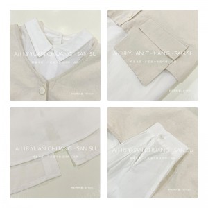 Lös montering Minimalist Stylish Casual Solid färg Stripped Kontrollerad överdimensionerad allösning 19550 Lös Skjorta