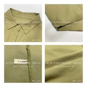 Lös montering Minimalist Stylish Casual Solid färg Stripped Kontrollerad överdimensionerad 17711 Lös Skjorta