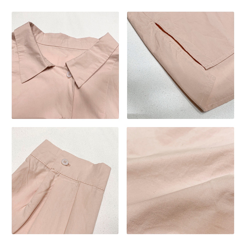 Lös montering Minimalist Stylish Casual Solid färg Stripped Kontrollerad överdimensionerad 17771 Lös Skjorta