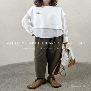 Lös inredning Minimalist Stylish Casual Solid färg Stripped Kontrollerad överdimensionerad skräddarsydd rundad krage Skjorta