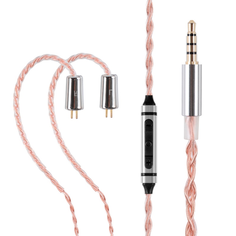 Ljudtelefonhörlurar för OEM-uppgradering av Silver Audio Cable