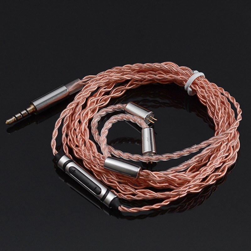 Ljudtelefonhörlurar för OEM-uppgradering av Silver Audio Cable