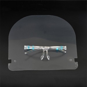 Christmas Winter Transparent Anti Fog Face Shield Visor Transparent Face Shields with Transparent Glass Frames