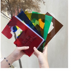 TMJ PP-539 Egen Akrylisk display, lätt lyxklädesplagg, prismärkning kreativ reklamskylt