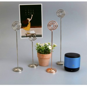 TMJ PP-540 märkets högfärdiga kreativa klippning av rostfritt stål vertikal desktop card plate price display