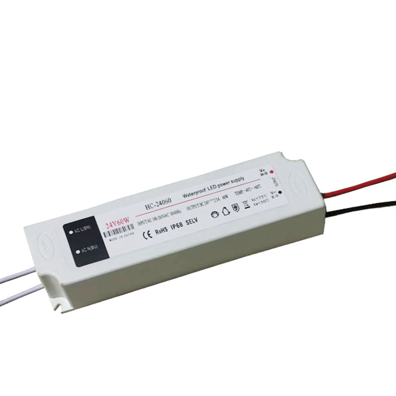 12V 60W Vattenbeständig strömbrytare med kontrollerad spänning