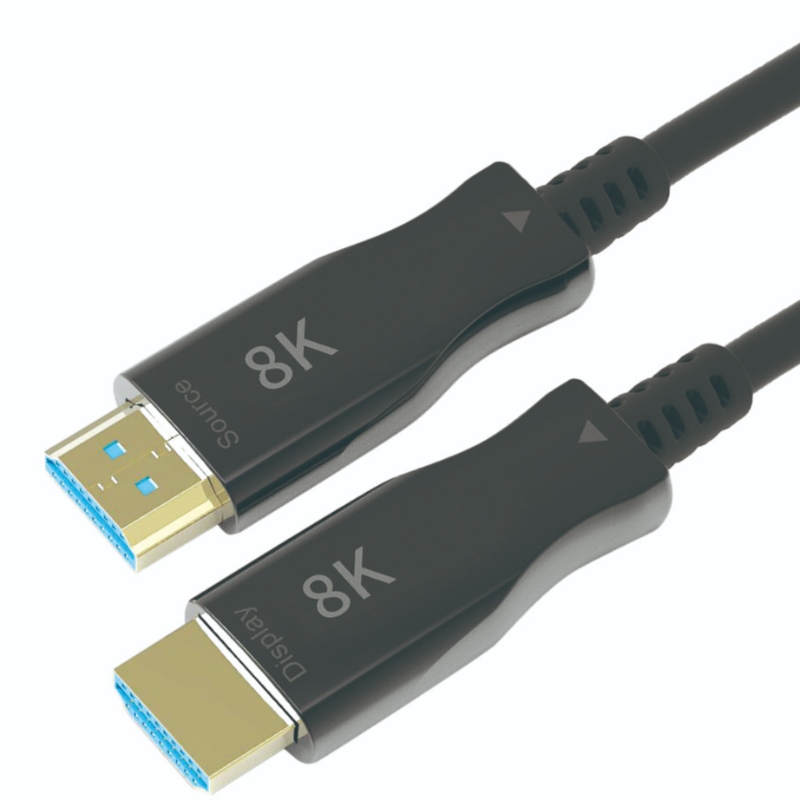 Het försäljning 10M \/ 33ft HDMI 8K aoc-förlängare med 8K @ 60Hz \/ 4K @ 120Hz 48Gbps hane till hane för videoprojektion