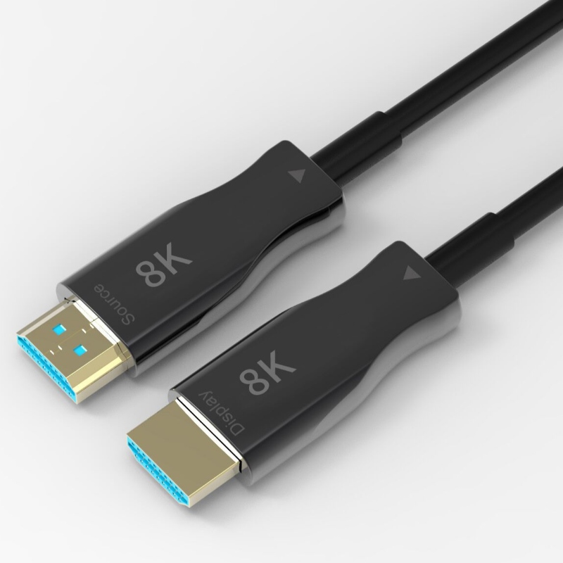 Het försäljning 10M \/ 33ft HDMI 8K aoc-förlängare med 8K @ 60Hz \/ 4K @ 120Hz 48Gbps hane till hane för videoprojektion