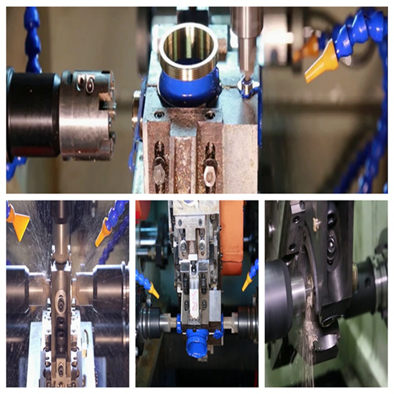 Tre riktningar tio stationer Sexton Axis Air Conditions Globe Valve Body Processing Machine