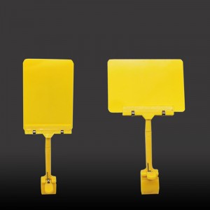 TMJ POP 038 Klarremshäftande plastklämma på namnplatta A6 Supermarkethylla Akrylskylthållare 11X14 Akryletiketthållare