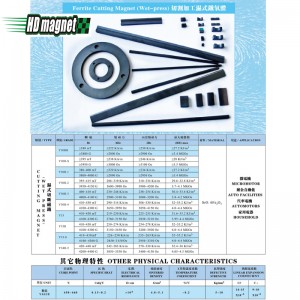 Ferritskärmagnet (våtpress)