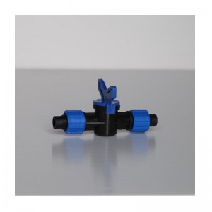 Inbäddad anslutningsventil för PE-dropprör