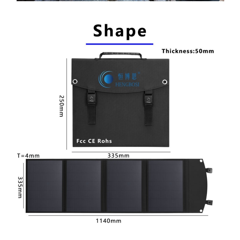 40W Solar vikväska