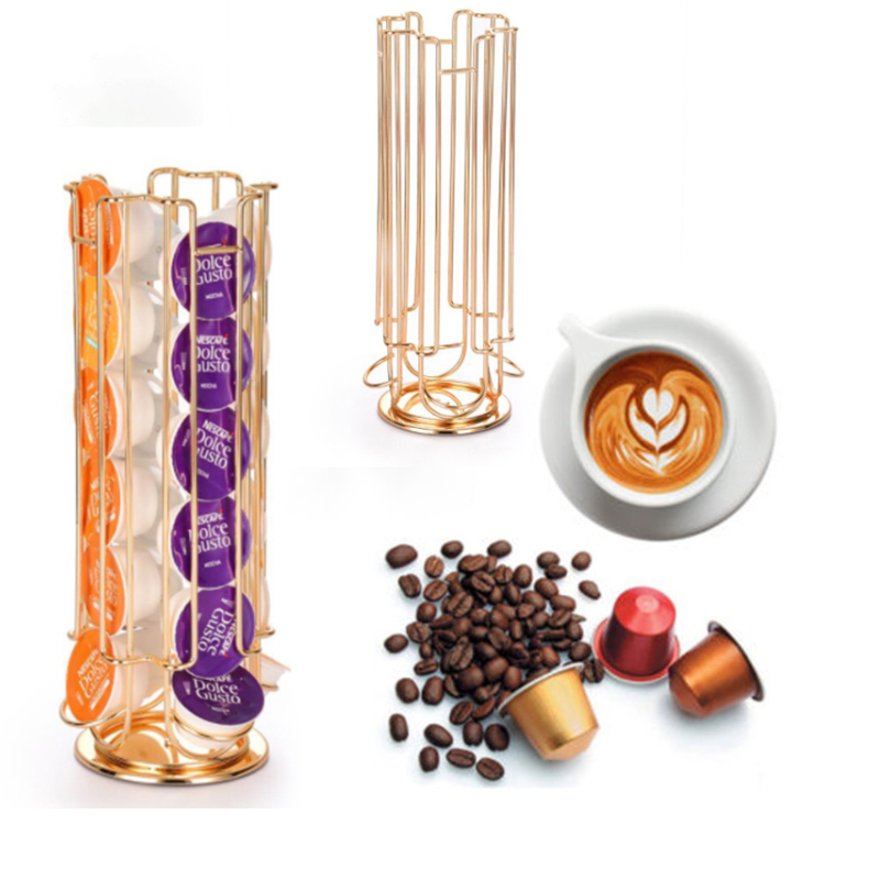 TMJ PP-582 360 grad roterad metallbas av kaffebalkar station är kaffekapsel