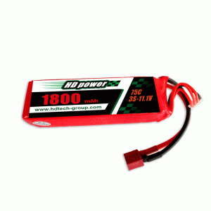 Hd POWER 1800mAh 75C 3S 11.1V lipooperatur