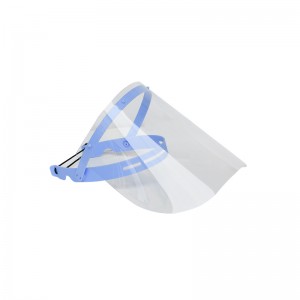 EN 166 Anti-Splash avtagbar ansiktsskydd Säkerhetsskydd Ansiktsskydd i plast med justerbar ram