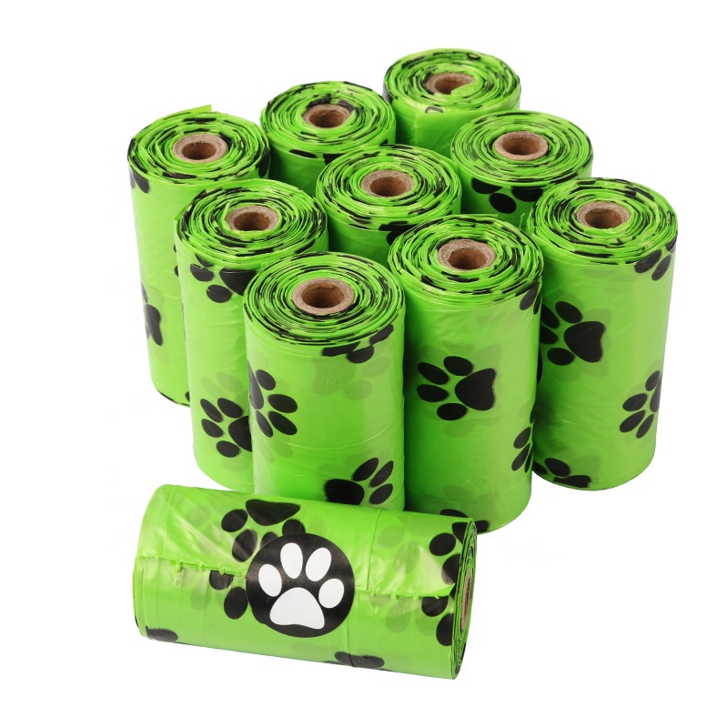 Biologiskt nedbrytbar Poo Dog Bag Pet Cat Waste Poop Rensa sopsäckar Miljöemballage