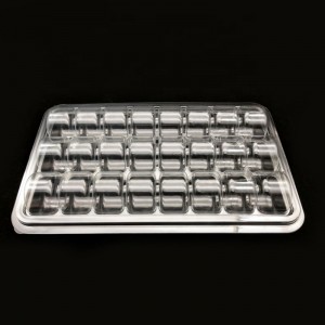 Partihandel anpassade storlekar macarons box klar godis nedbrytbar lunchbox