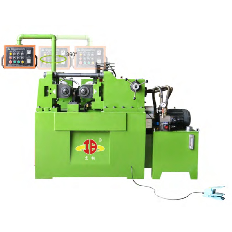 Hongbo HB-50 Automatisk tvåaxlig hydraulisk armering Gängvalsmaskinpris I Kina diameter 6-50 mm