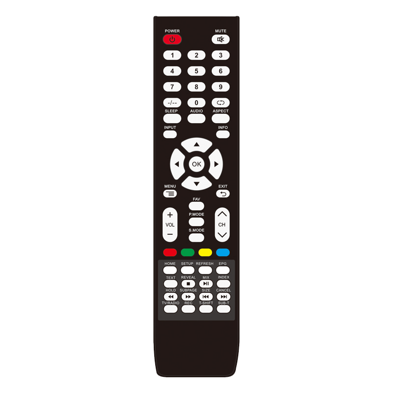 Fabriks OEM Universal högkvalitativt billigt pris trådlös IR-fjärrkontroll för TV \/ digitalbox