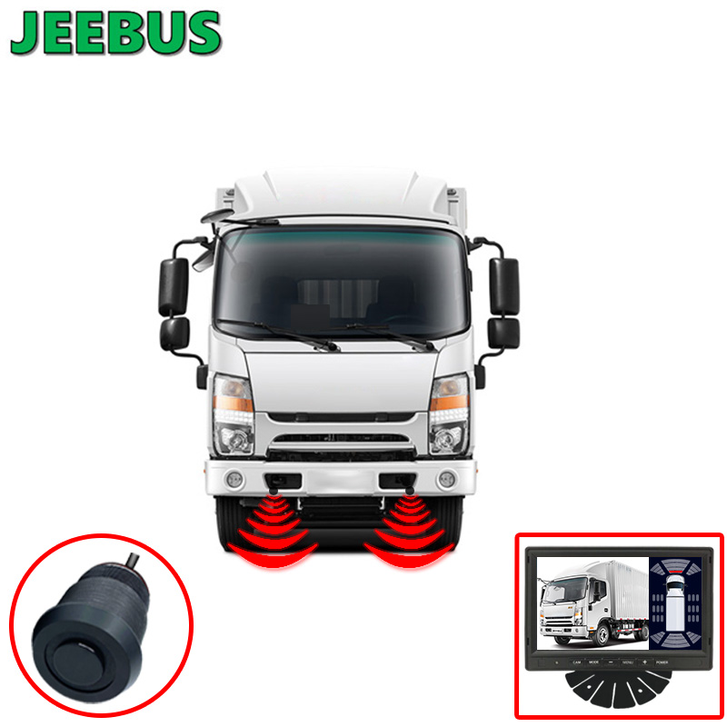 JEEBUS Backup Camera Vision Parking Sensor Monitoring System Ultraljud Digital Radar Detection Sensor Display