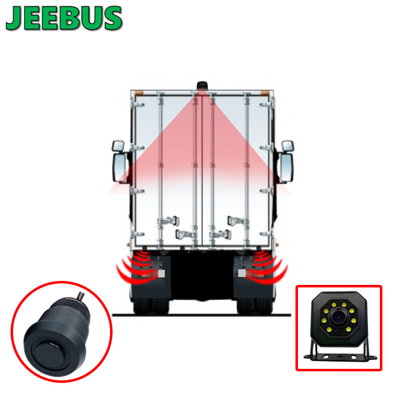 JEEBUS Backup Camera Vision Parking Sensor Monitoring System Ultraljud Digital Radar Detection Sensor Display