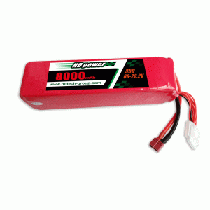 HD POWER 8000mAh 6S 35C 22.2V för UAV