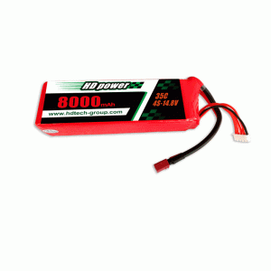 HD POWER 8000mAh 4S 35C 14.8V för UAV