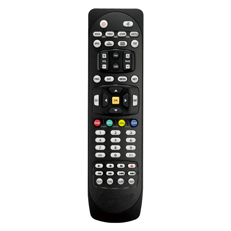 Multifunktionell fabriks OEM trådlös IR-TV-fjärrkontroll för LED \/ LCD TV \/ Satellit-TV