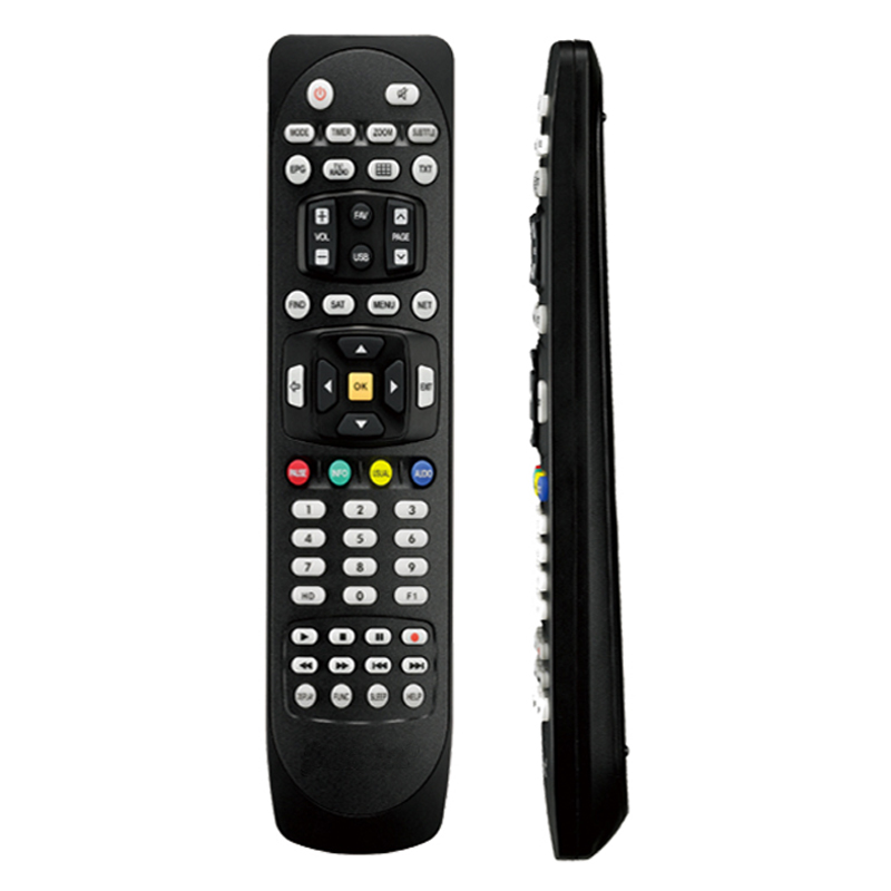 Multifunktionell fabriks OEM trådlös IR-TV-fjärrkontroll för LED \/ LCD TV \/ Satellit-TV