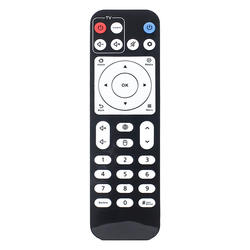 Högkvalitativ multifunktionell 2 i 1 trådlös IR-luftmus universell DVB \/ digitalbox \/ TV-fjärrkontroll