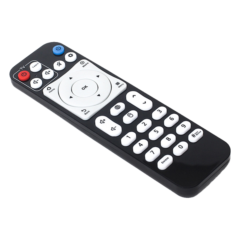 Högkvalitativ multifunktionell 2 i 1 trådlös IR-luftmus universell DVB \/ digitalbox \/ TV-fjärrkontroll